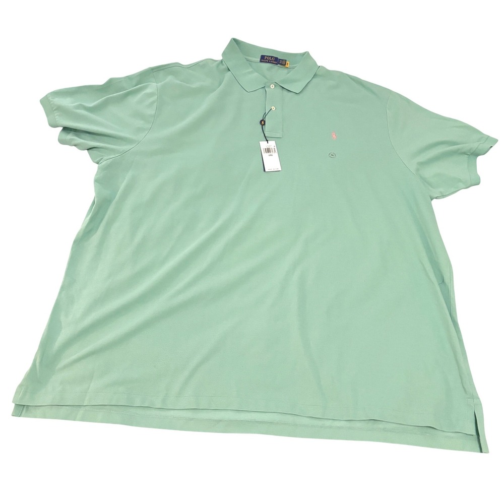 Polo Ralph Lauren Polo Shirt Mens 5XB Green Classic Fit Short Sleeve Casual